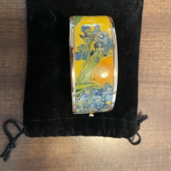 Erwin Pearl Van Gogh Iris Hinged Bracelet - Picture 7 of 7